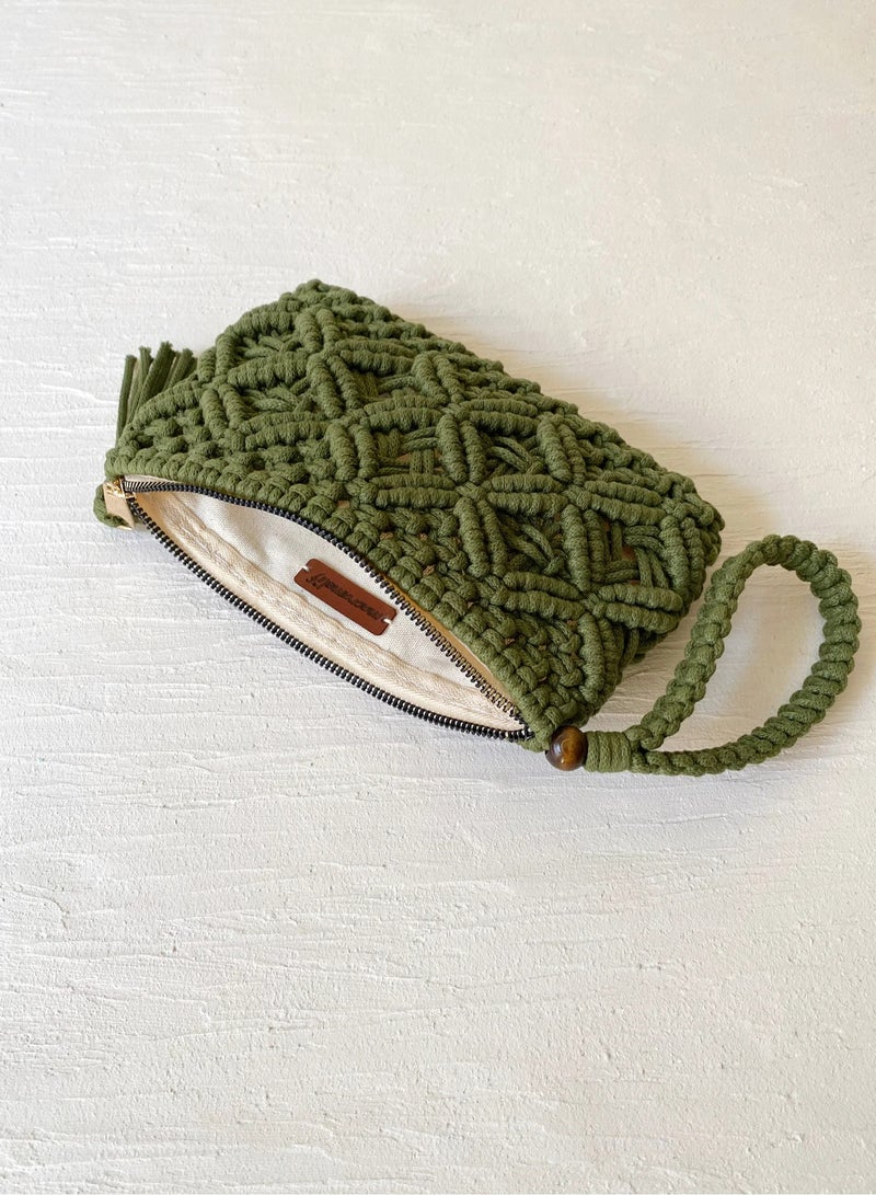 انتيكيانو حقيبة كلتش مكرمية - Image 3