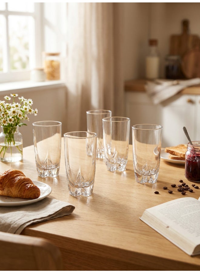 Luminarc Lisbonne 6 Piece Tumbler 330ml Drinking Set For Juice, Water, Soft Drinks, Hard Drink, Hot Beverages - Image 3