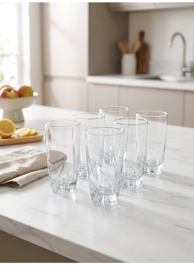 Luminarc Lisbonne 6 Piece Tumbler 330ml Drinking Set For Juice, Water, Soft Drinks, Hard Drink, Hot Beverages - Image 2
