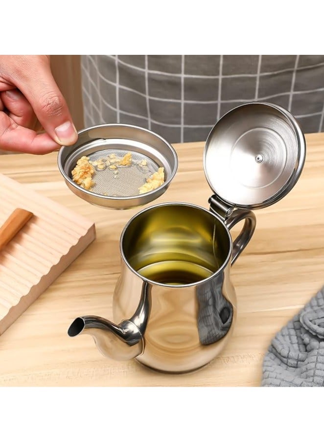 ابريق من الستانلس مع مصفاة شبكية دقيقة مع غطاء مقاوم للغبار - Image 2