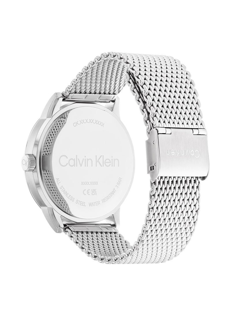 CALVIN KLEIN ساعة يد شبكية للرجال من مودرن سكيليتون - 25200213 - Image 3