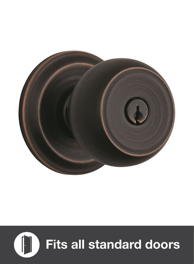 BRINKS, Tuscan Bronze, Push Pull Rotate Door Locks Stafford Entry Door Knob, 23001-150, No Size - Image 2