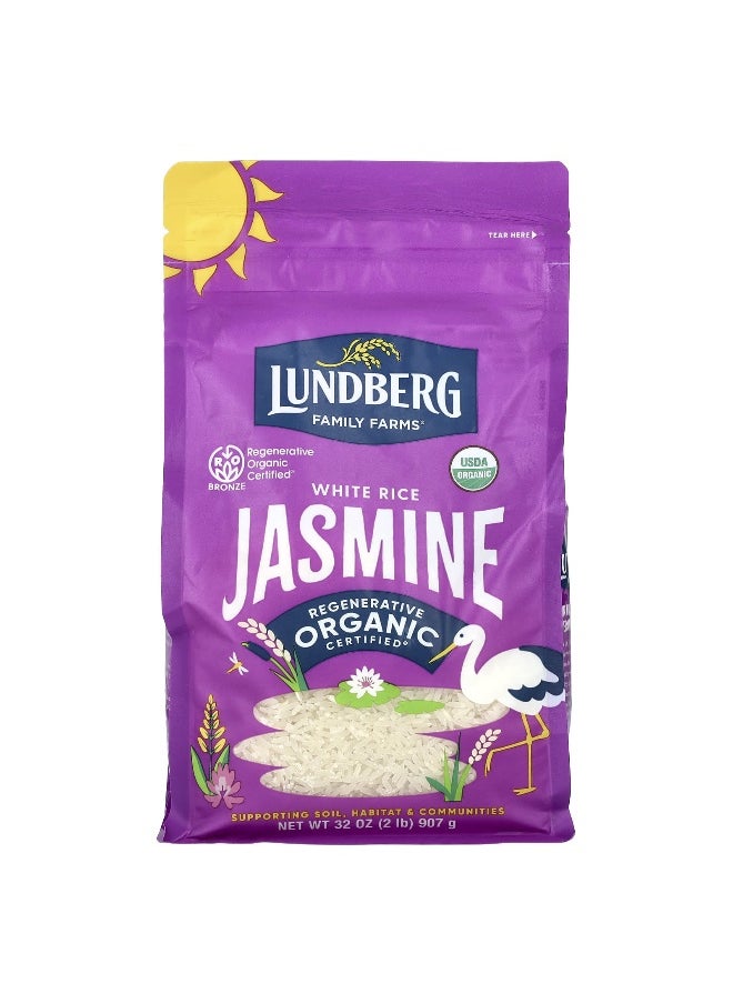 Lundberg Lundberg, Organic White Rice, Jasmine, 32 oz  (907 g)  - Image 1