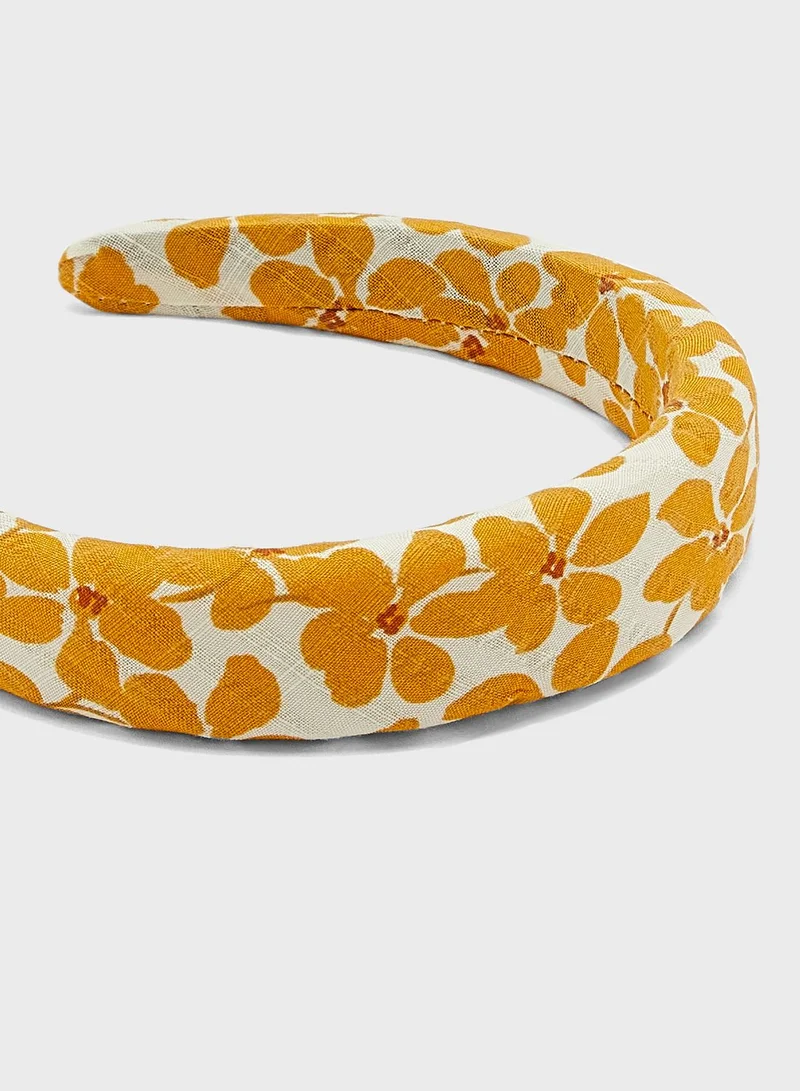Ginger Floral Padded Head Band