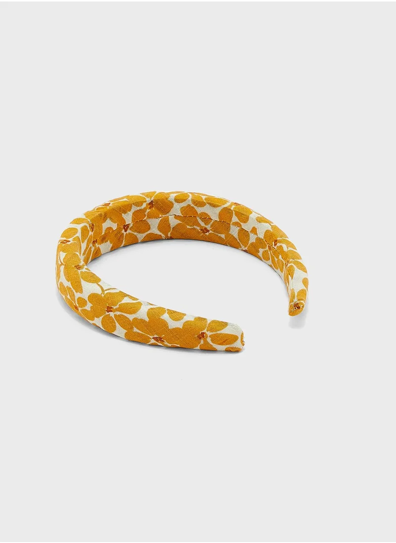 Ginger Floral Padded Head Band