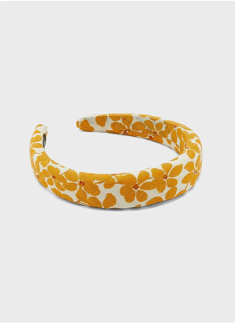 Ginger Floral Padded Head Band