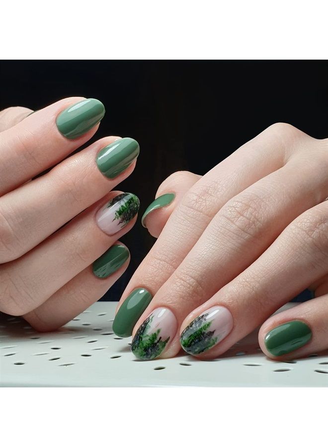 DIDIER LAB Studios Gel Polish Wild Moss - Professional Manicure Pedicure Products - Rich Pigment for Complete Nail Coverage - Flawless Shine - Suitable for Beginners - For UV Lamp - Gift for Women - Image 4