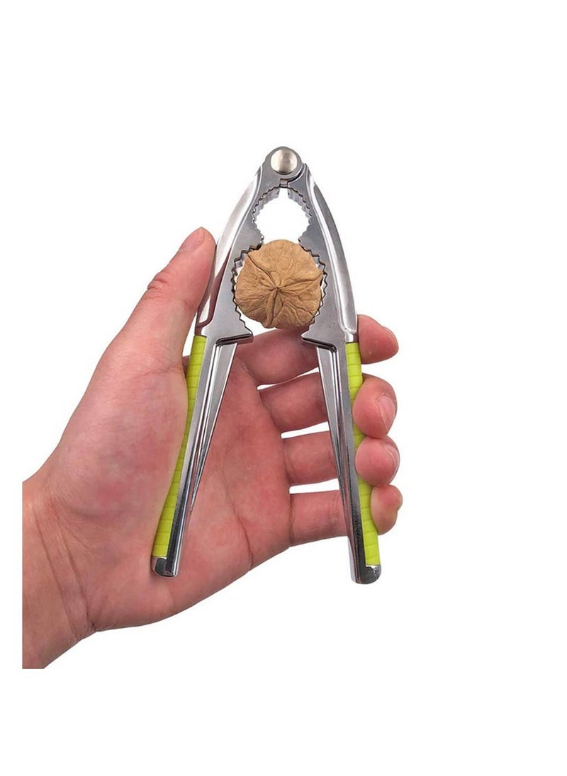 SYOSI - SYOSI Nut Cracker Nutcracker Seafood Tools Walnut Cracker for All Nuts Heavy Duty Shell Cracker with 2 PCS Forks Picks Lobster Crab Crackers with Non-slip Handle - Image 1