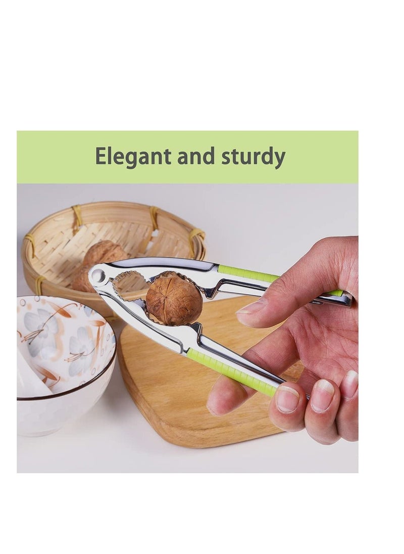 SYOSI - SYOSI Nut Cracker Nutcracker Seafood Tools Walnut Cracker for All Nuts Heavy Duty Shell Cracker with 2 PCS Forks Picks Lobster Crab Crackers with Non-slip Handle - Image 1