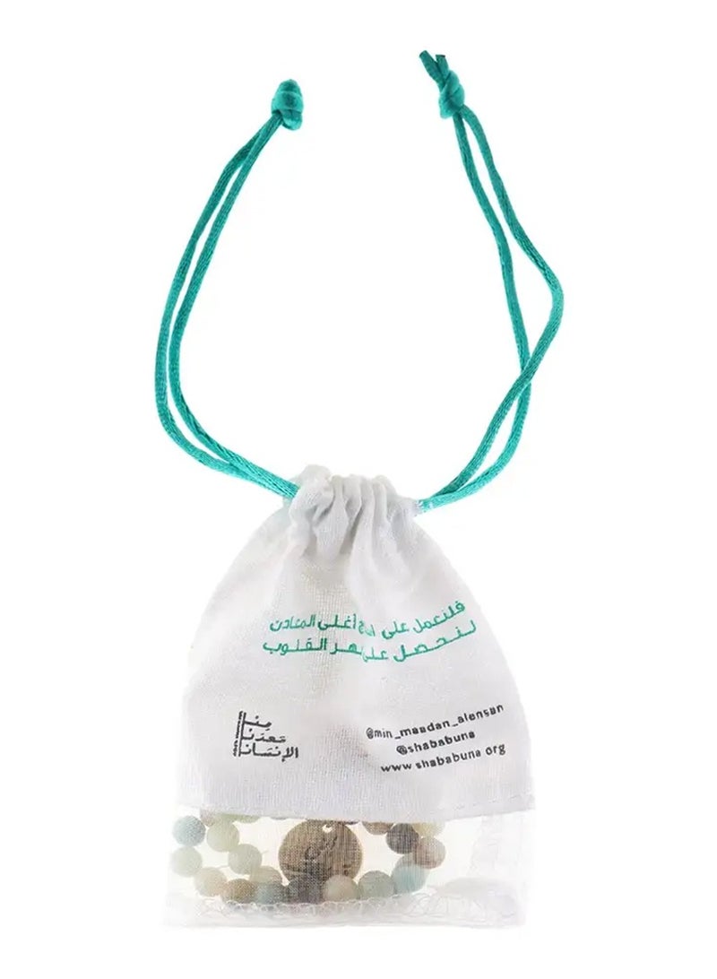 أم أم أيه من معدن الإنسان سبحة من الأحجار الكريمة - Image 3