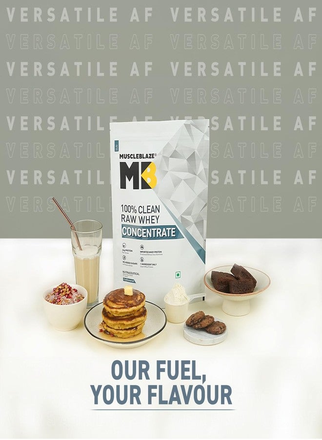 مسل بلايز MuscleBlaze 100% مركز بروتين مصل اللبن الخام النظيف، 1 كجم (2.2 رطل) - Image 4
