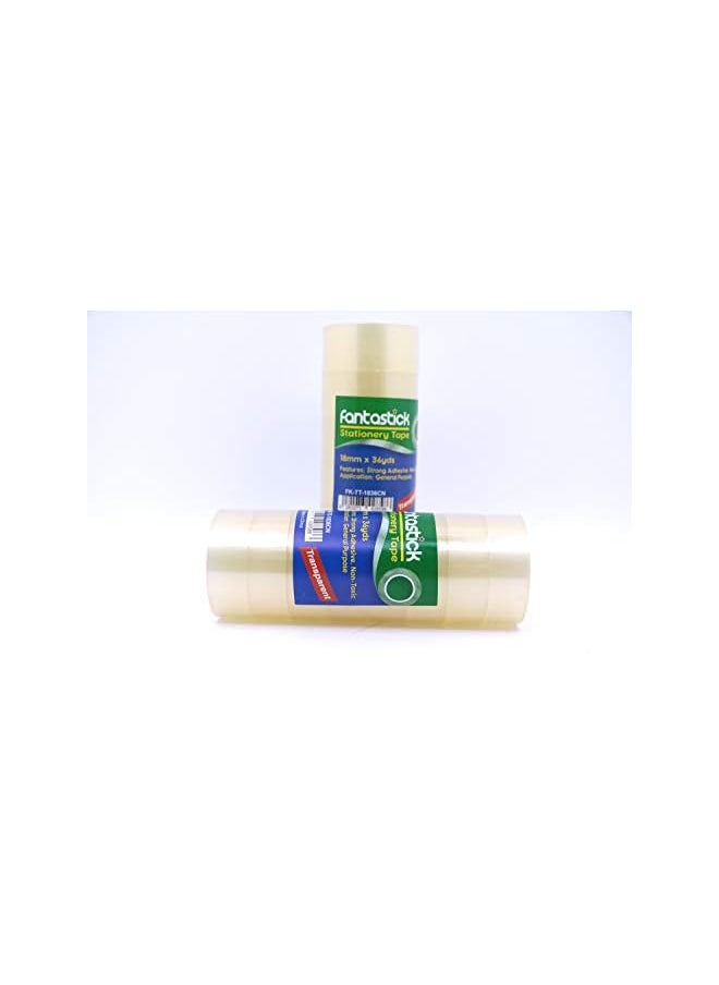 Fantastick Tape 3/4 Inch X36Yds Clear Pk=8Rol  - Image 2