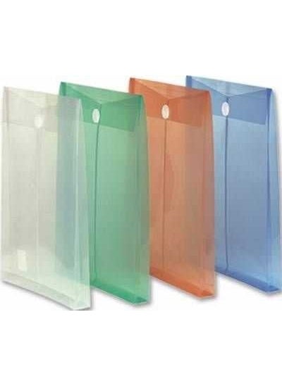 Velcro File Bellows Vertical Transparent Colors F118A