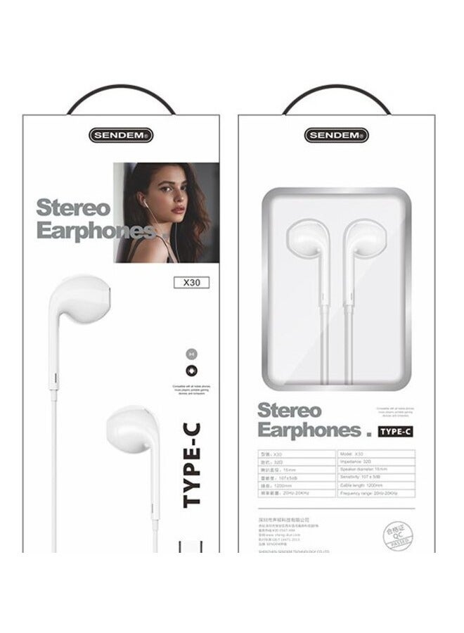 سيندم سماعة أذن ستيريو بصوت جهير إضافي من النوع C - Image 1