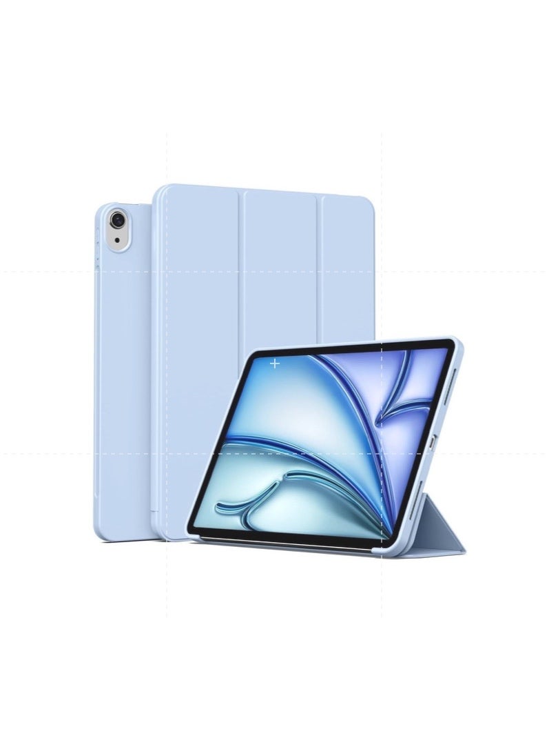 ELTRAZONE Case for iPad Air 11 Inch M2 2024, Also Fits iPad Air 5th/4th Gen 10.9 Inch (2022/2020) – Slim Lightweight Smart Folio Cover with Auto Sleep/Wake, Soft TPU Back, Magnetic Closure, Full Protection for iPad Light Blue