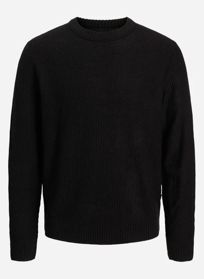 JACK & JONES Jack and Jones JJROY Waffle Knit Sweatshirt