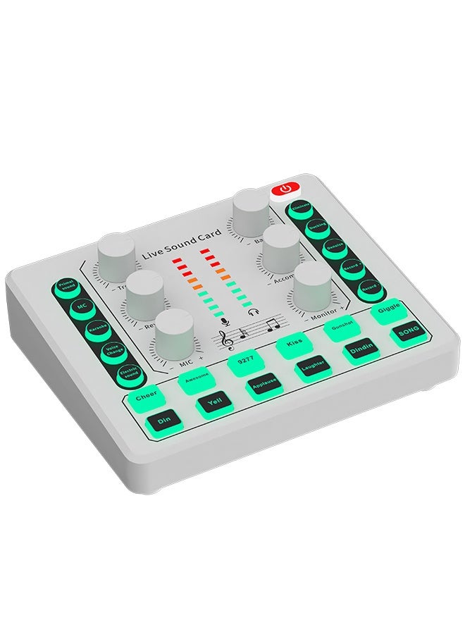 ديدا كوسموس ميكسر صوتي مباشر M8 بشريح DSP، يضم 12 مؤثرًا صوتيًا محيطيًا وأربعة أنواع من تغييرات الصوت، مناسب للبث المباشر ومزج الموسيقى من قبل الـ DJ وتسجيلات الغيتار، متوافق مع تيك توك وفيسبوك ويوتيوب عبر تقنيات USB وبلوتوث - Image 1