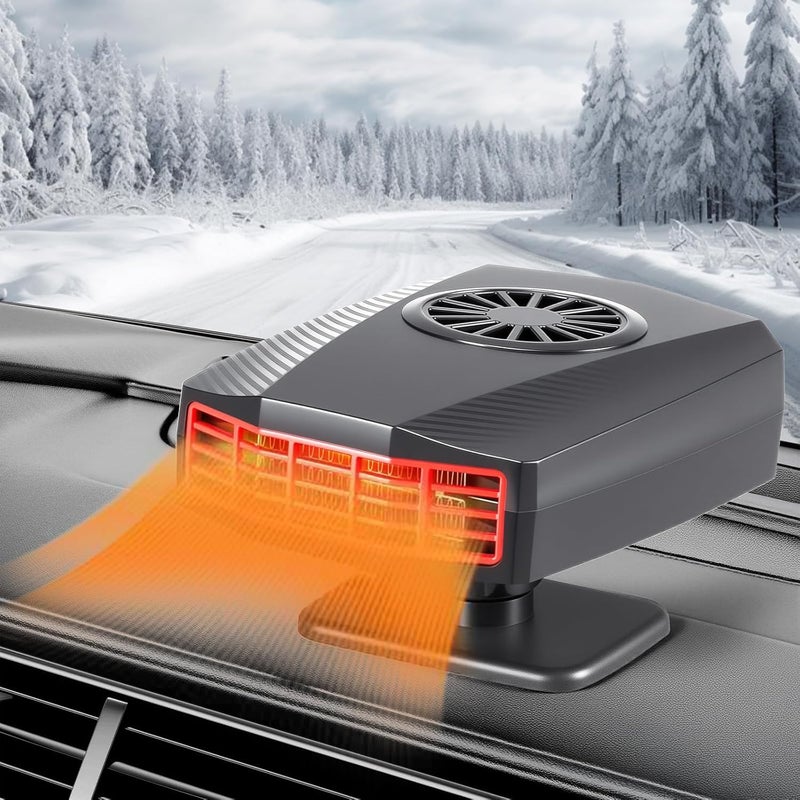 Katroiy Car Heater 12V Portable Car Heaters for Vehicle Defroster 2 in1 Fast Heating and Cooling Heaters that Plugs into Cigarette Lighter Defogger Demister for Cars SUV Winter - Image 3