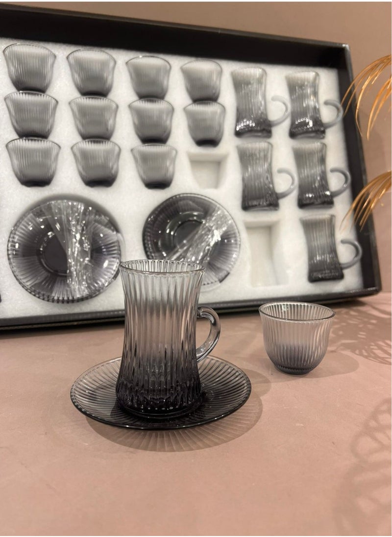 Smart Kitchen Luxury Tea Cups and Coffee Mugs Set – 36 Pieces – A Touch of Elegance and Distinction for Your Table  - Image 2