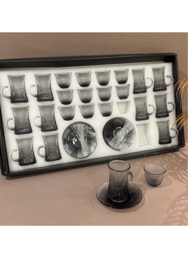 Smart Kitchen Luxury Tea Cups and Coffee Mugs Set – 36 Pieces – A Touch of Elegance and Distinction for Your Table  - Image 1