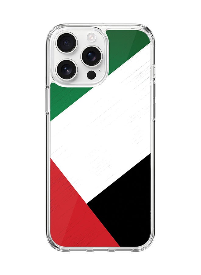 Stylizedd For iPhone 16 Pro Max Case [Compatible with MagSafe] Slim Magnetic cover Clear Phone Case - Flag Of UAE FP - Image 1