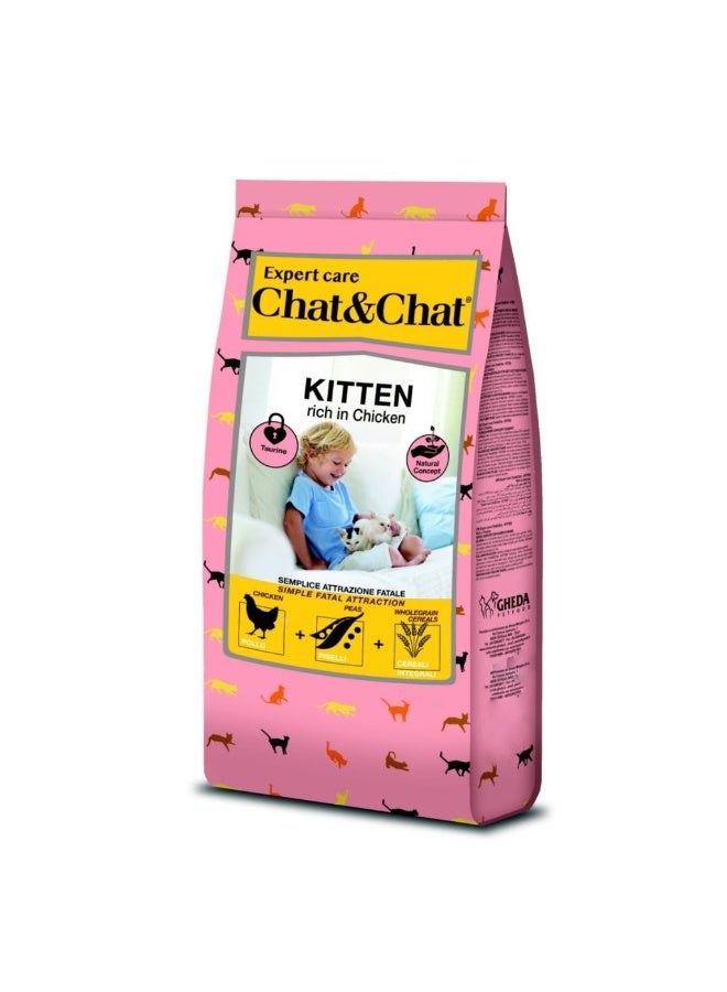 Chat & Chat Chat&Chat Kitten Super Growth Formula - Dry Food, Rich in Chicken, 900g - Image 1