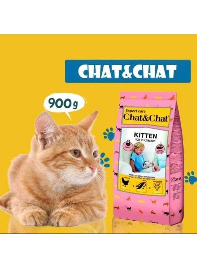 Chat & Chat Chat&Chat Kitten Super Growth Formula - Dry Food, Rich in Chicken, 900g - Image 2