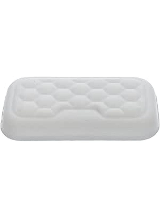 Ergonomic Gray Wrist Rest for Keyboard and Mouse Pad Soft Fabric Cushion - Image 1