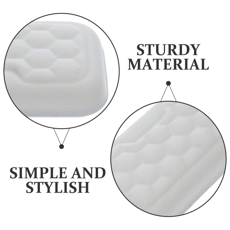 Ergonomic Gray Wrist Rest for Keyboard and Mouse Pad Soft Fabric Cushion - Image 4
