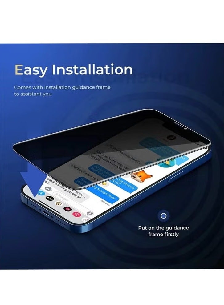 TIGER iPhone Tempered Glass 3 Pack Privacy Screen Protector Set For iPhone 13 Mini 5.42 Inch Anti-Spy Tempered-Glass, Scratch Resistant iPhone Glass Full-Coverage Glass (Privacy, iPhone 13 Mini) - Image 4