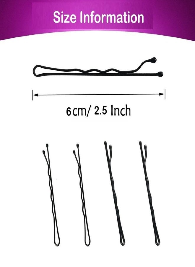 Tintoo 60 pcs Black Bobby Pins, Set of Hairpins with Box || Premium Hair Pins for Kids, Girls and Women, Great for All Hair Types (Medium) - Image 2