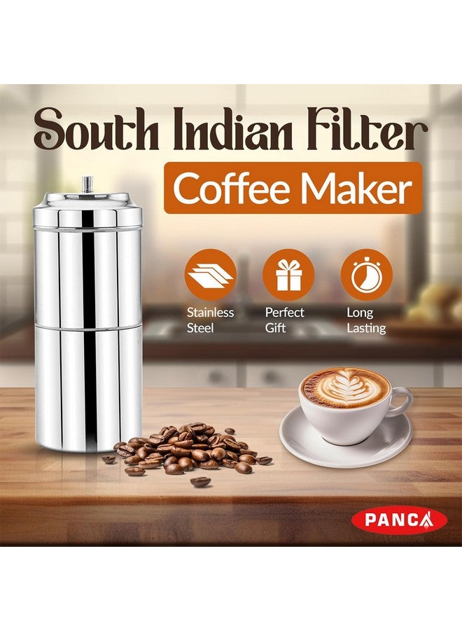 PANCA Stainless Steel Filter Coffee Maker Big Size,6-8 cups, 400 ml - Image 4