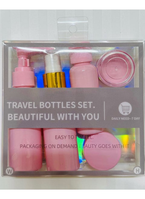 6-Piece Mini Portable Empty Travel Cosmetics Bottles, Travel Bottles Set,Travel Toiletries Bottles