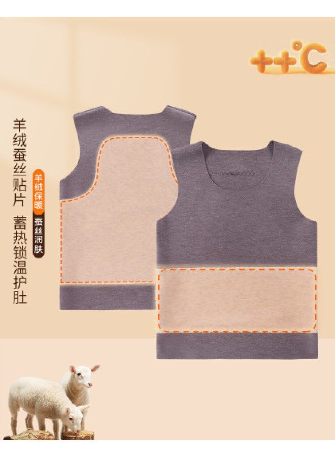 Boys' Autumn And Winter Warm Vest Thickened Base Layer Infant Baby Seamless Vest - Image 1