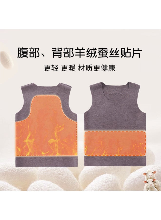 Boys' Autumn And Winter Warm Vest Thickened Base Layer Infant Baby Seamless Vest - Image 4