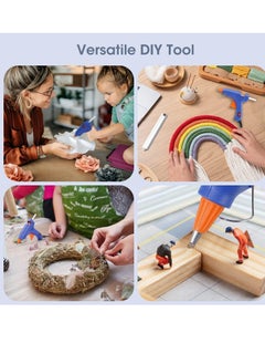 PAMEER Glue Gun,60W, with 8 pcs Hot Glue Sticks. Hot Melt Glue Gun, Removable Anti-hot Cover Glue Gun Kit with Flexible Trigger, for DIY Small Craft Projects, Sealing and Quick Daily Repairs  - Image 4