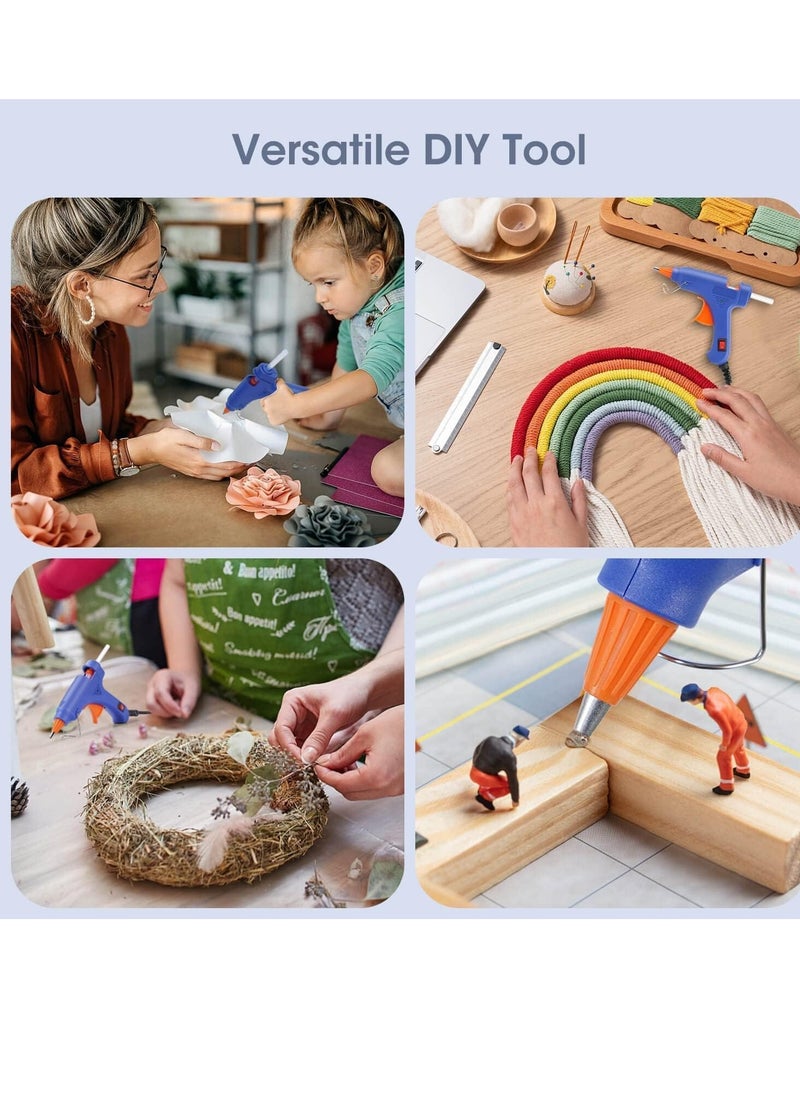 PAMEER Glue Gun, with 8 pcs Hot Glue Sticks. Hot Melt Glue Gun, Removable Anti-hot Cover Glue Gun Kit with Flexible Trigger, for DIY Small Craft Projects, Sealing and Quick Daily Repairs  - Image 4