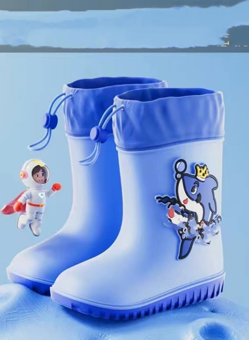 Loquat Children's Rain Boots Cartoon Anti-slip Light