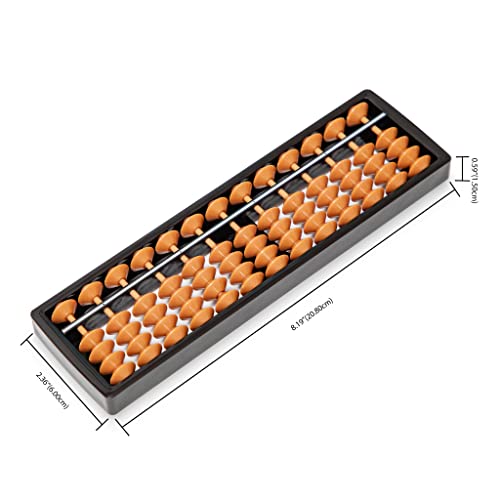 Black long Di fang Digital Standard Abacus-20 cm-Professional 13-Column Soroban Calculator (Functional and Educational Tool) - Image 3