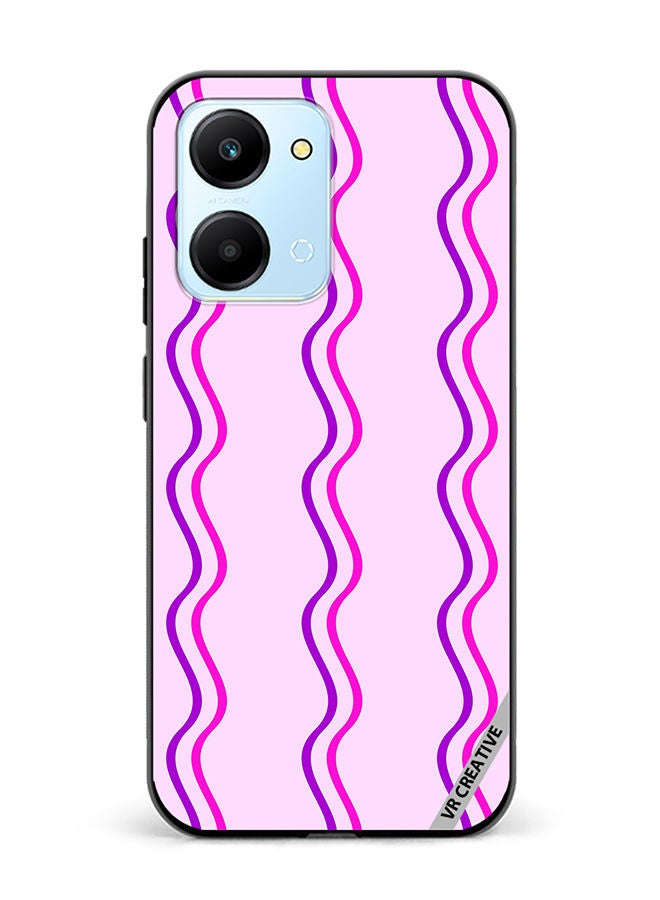 VR CREATIVE Protective Case Cover For Honor Play7T Strips Design Multicolour - Image 1