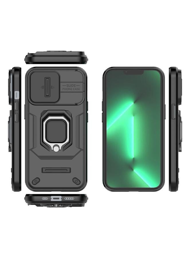 Zaboon Case For iPhone 13 Pro Sliding Camshield TPU + PC Shockproof Phone Case with Holder - Image 2