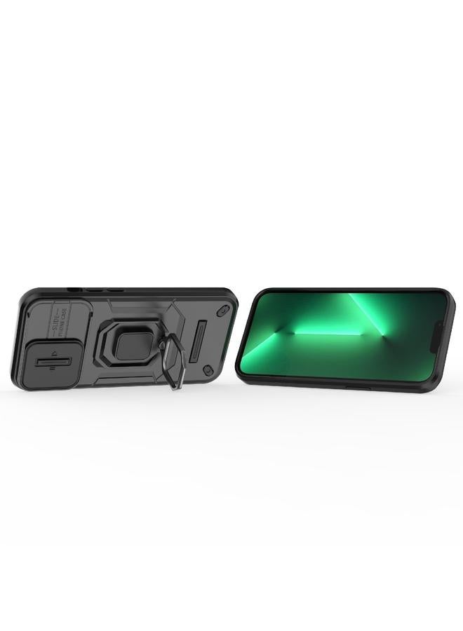 Zaboon Case For iPhone 13 Pro Sliding Camshield TPU + PC Shockproof Phone Case with Holder - Image 5