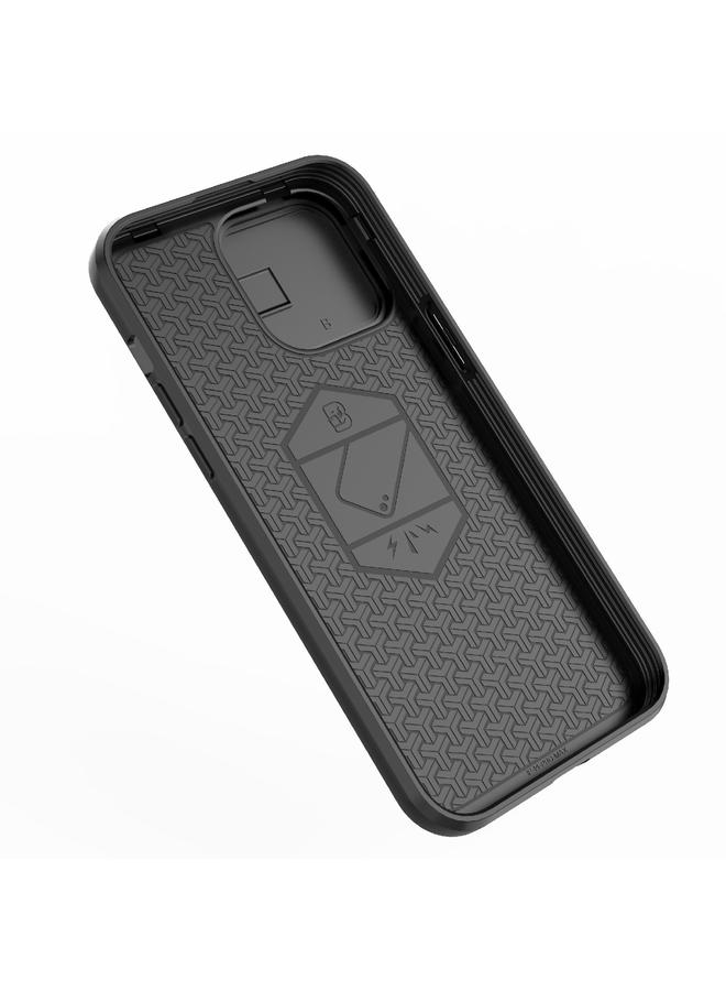 Zaboon Case For iPhone 13 Pro Sliding Camshield TPU + PC Shockproof Phone Case with Holder - Image 3