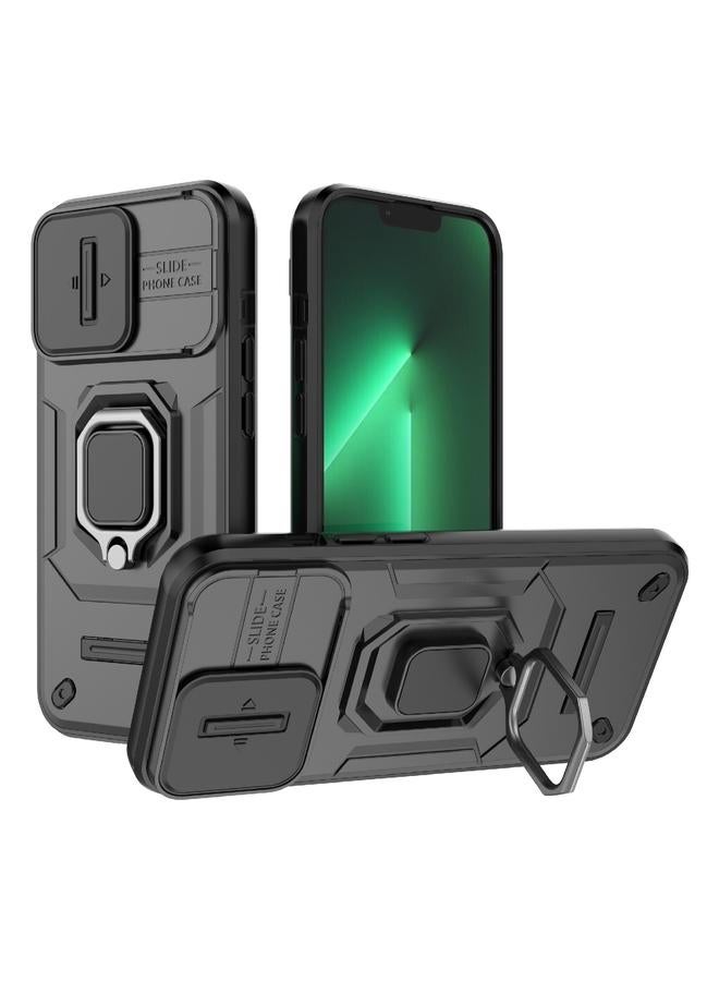 Zaboon Case For iPhone 13 Pro Sliding Camshield TPU + PC Shockproof Phone Case with Holder - Image 1