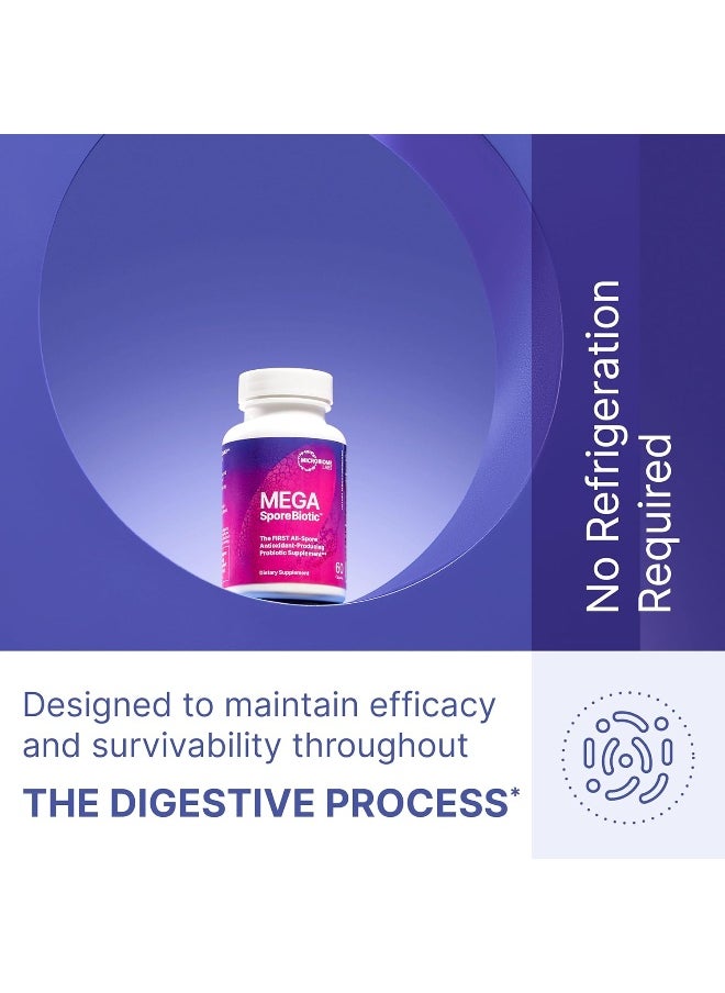 Microbiome Labs - Megasporebiotic - Spore Based Probiotic To Support Gut Health - Proprietary Probiotic Blend Including Bacillus Coagulans + Bacillus Subtilis - Spore Probiotic For Daily Use (60 Count) - Image 1