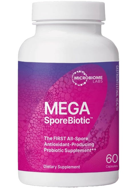 Megasporebiotic - Spore Based Probiotic To Support Gut Health - Proprietary Probiotic Blend Including Bacillus Coagulans + Bacillus Subtilis - Spore Probiotic For Daily Use (60 Count)