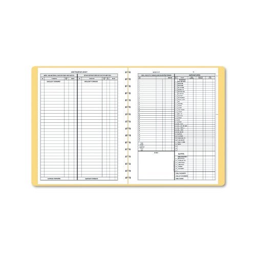 Dome 612 Bookkeeping Record, Tan Vinyl Cover, 128 Pages, 8 1/2 x 11 Pages - Image 4