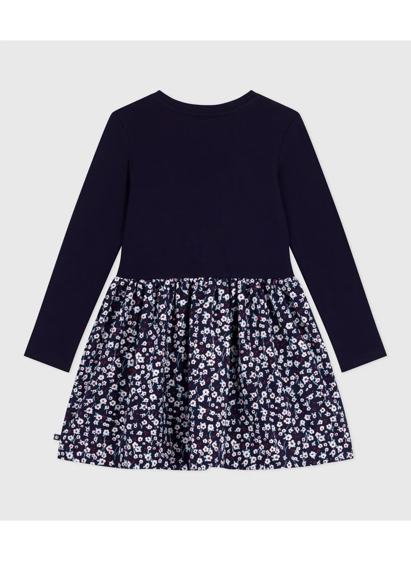 بيتي باتو فستان قطني طويل الأكمام للأطفال