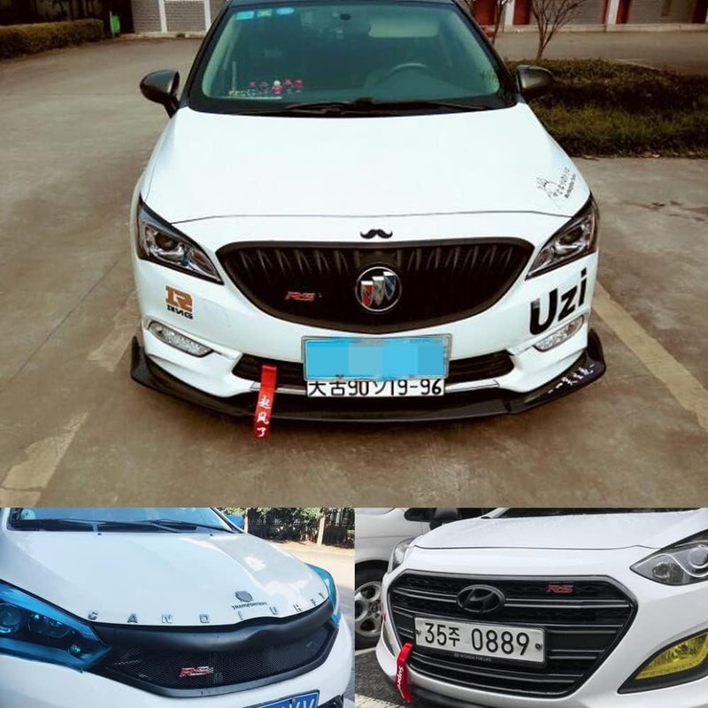 Akexermu Grille Rs with Decal Rs Emblem Badge 3D Logo Allloy for Camaro Gm Series Red - Image 3