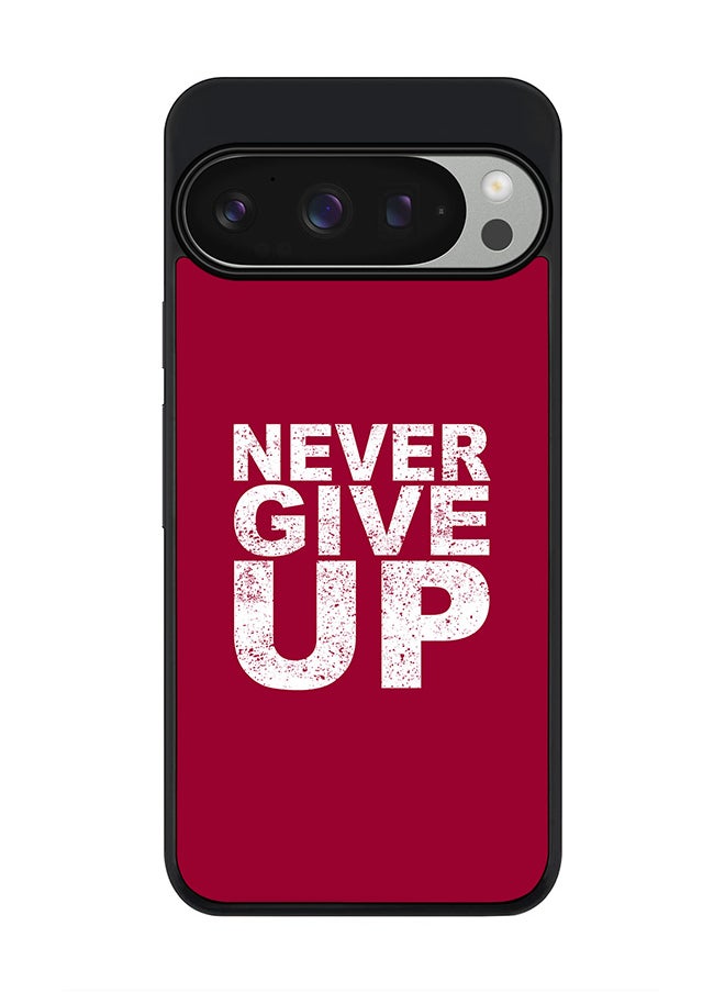 Stylizedd For Google Pixel 9 Pro Case,Slim fit Camera Protection, Shockproof Thin Phone cover - Never ever give up  - Image 1